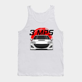 Front White 3 MPS Mazdaspeed3 JDM Tank Top